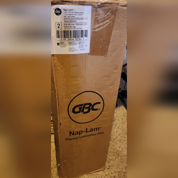 GBC Nap-Lam I - 1.5 mil-25"x500' Clear Laminating Film 2-Pack BENIFITS CHARITY - Picture 2 of 7
